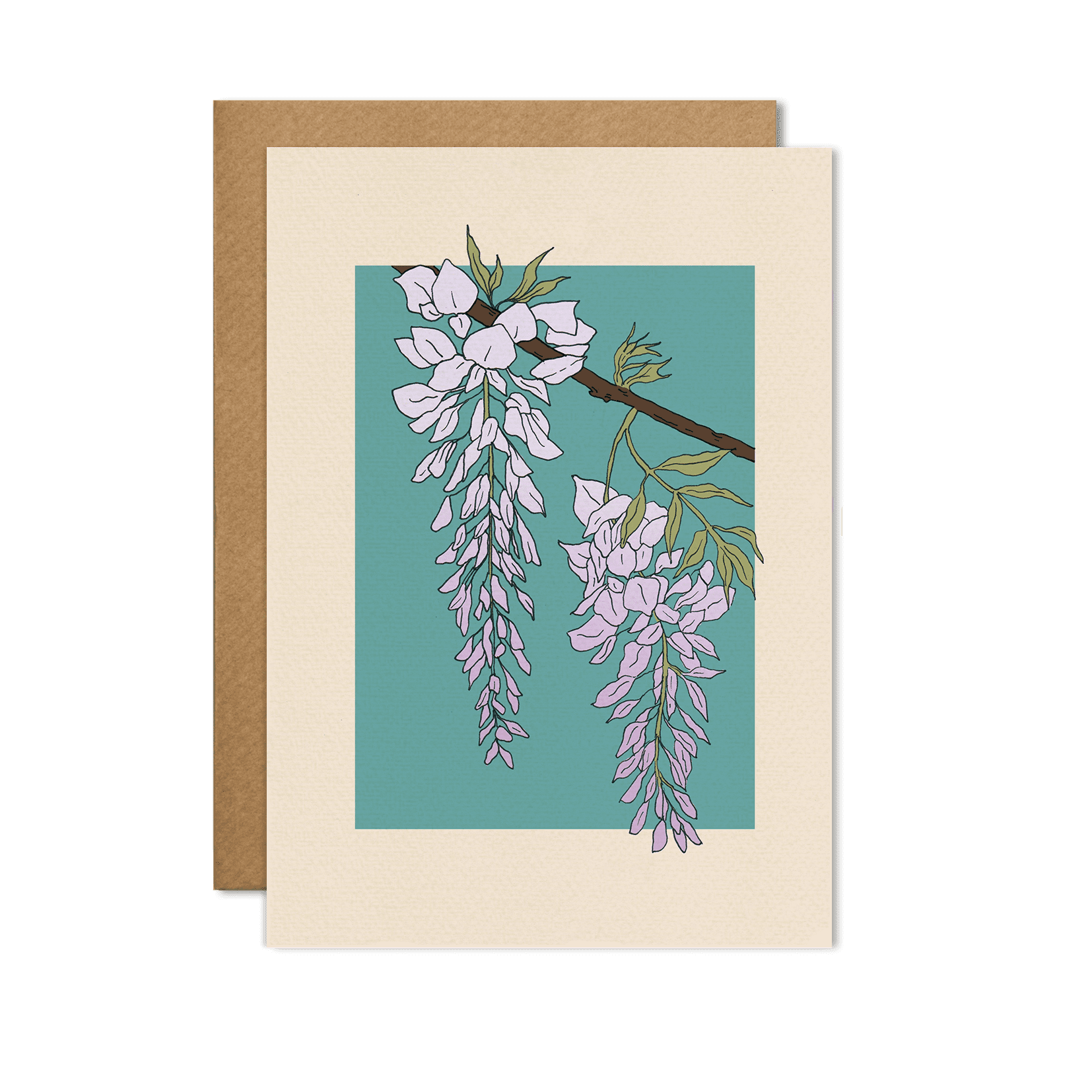 Wisteria Flower Card